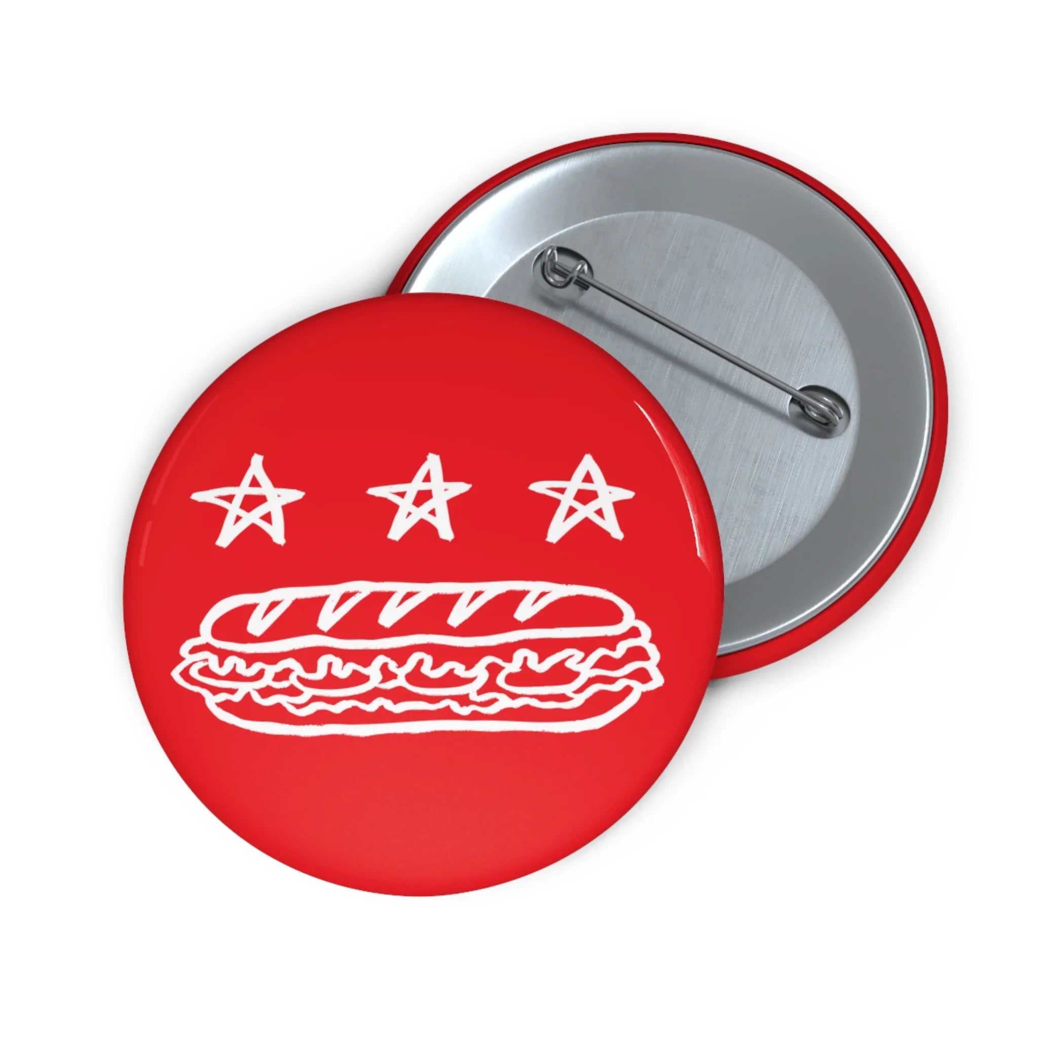 DC FLAG (Sandwich Edition) Button - Resist DC