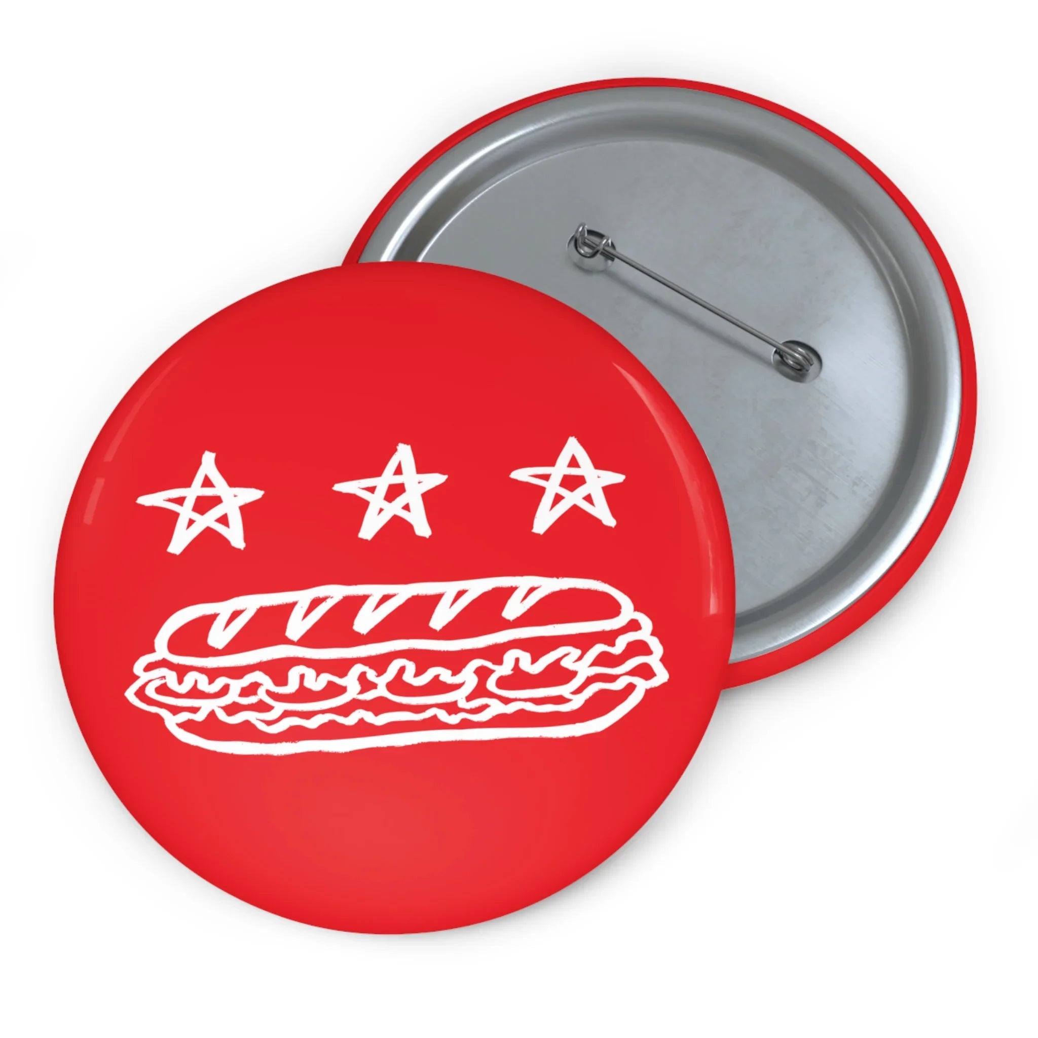 DC FLAG (Sandwich Edition) Button - Resist DC