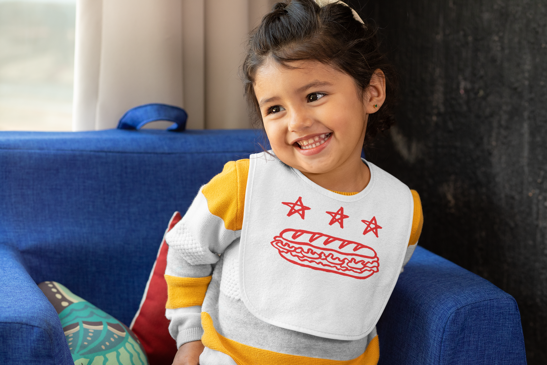 FREE DC (Sandwich Edition) Baby Bib - Resist DC