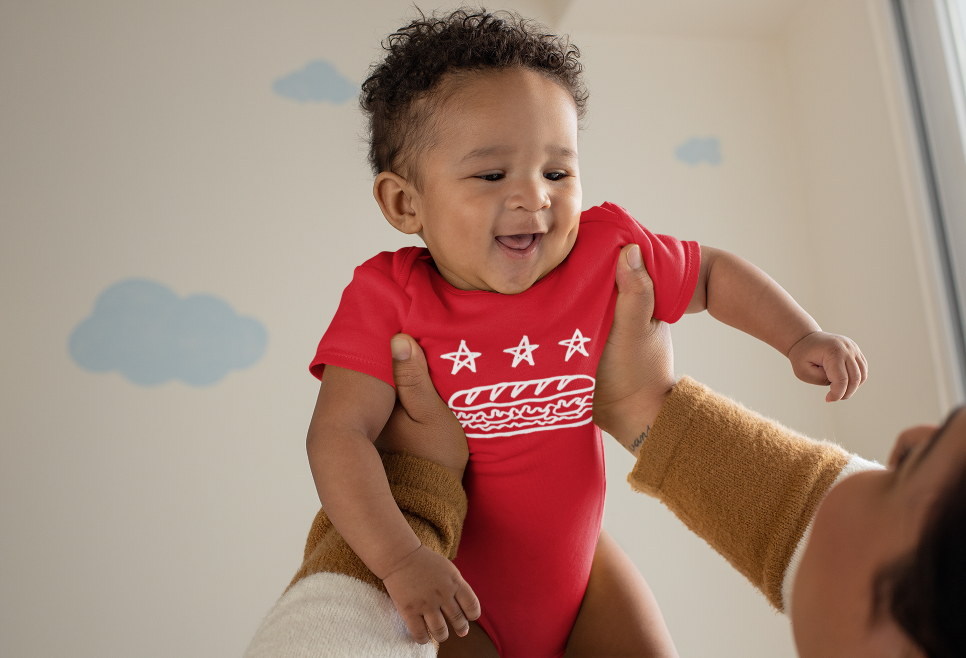 FREE DC (Sandwich Edition) Baby Bodysuit - Resist DC