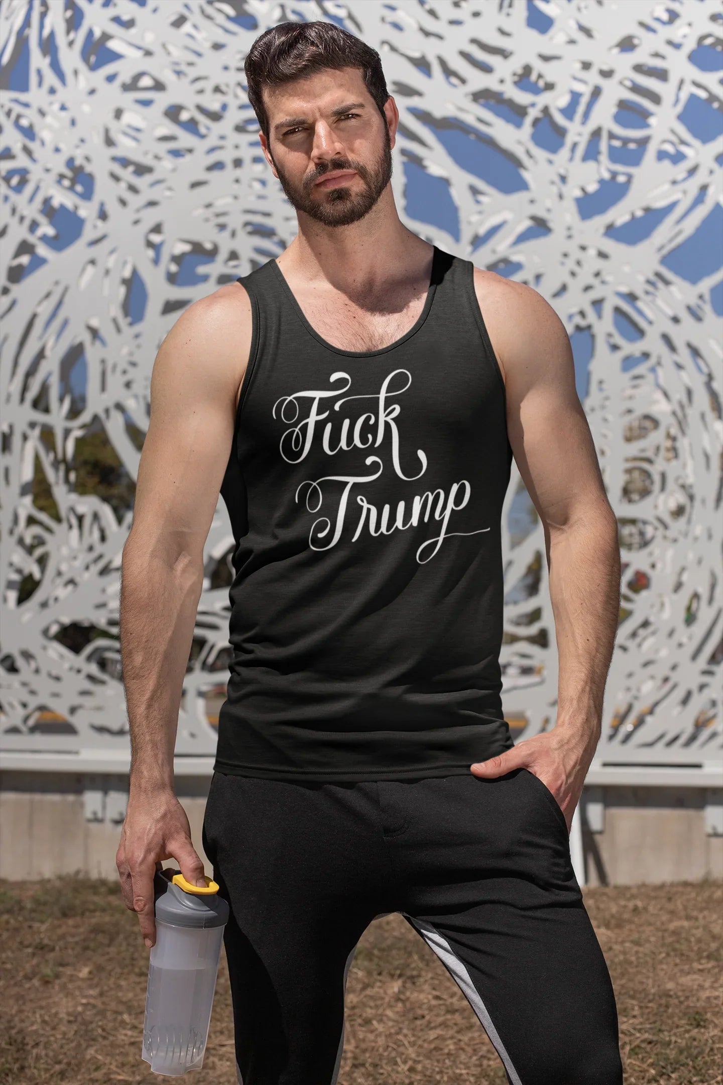 Fuck Trump Unisex Tank Top - Resist DC