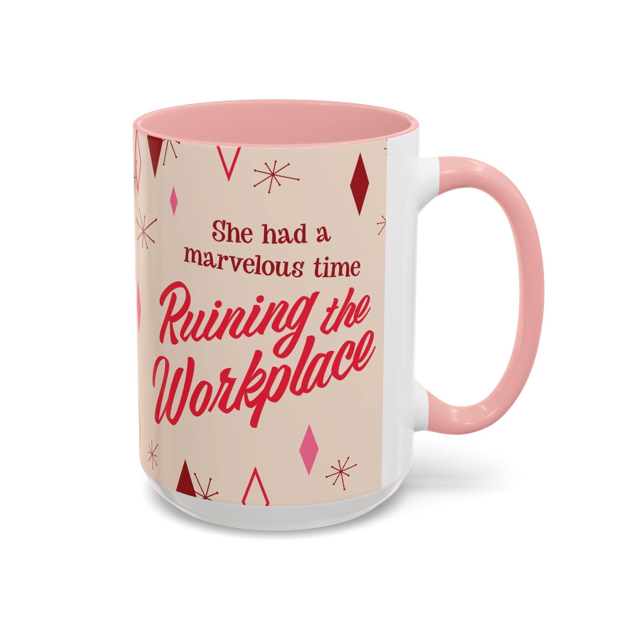 Ruining the Workplace Retro Coffee Mug | Vintage 60s Design