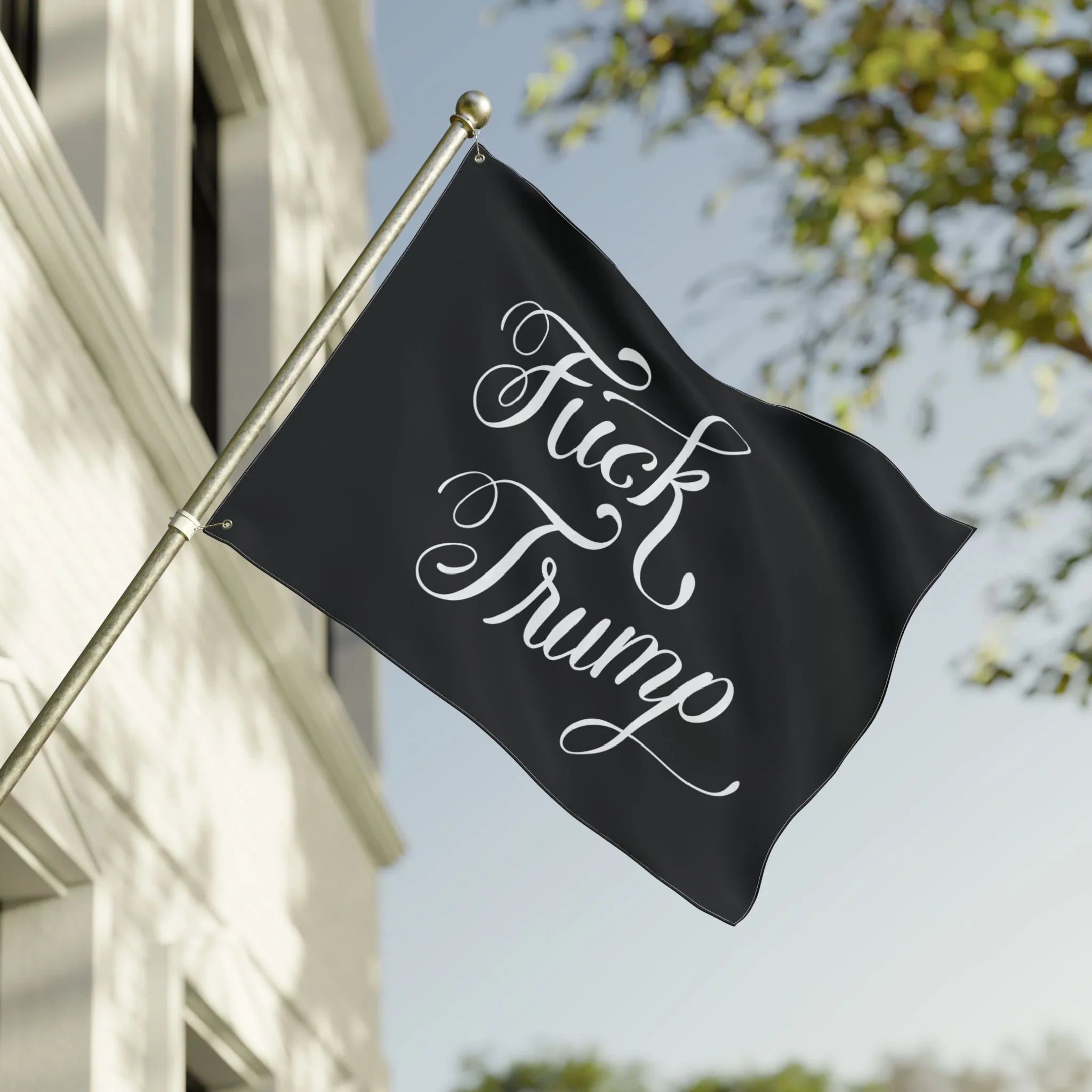 Fuck Trump Flag – Black - Resist DC