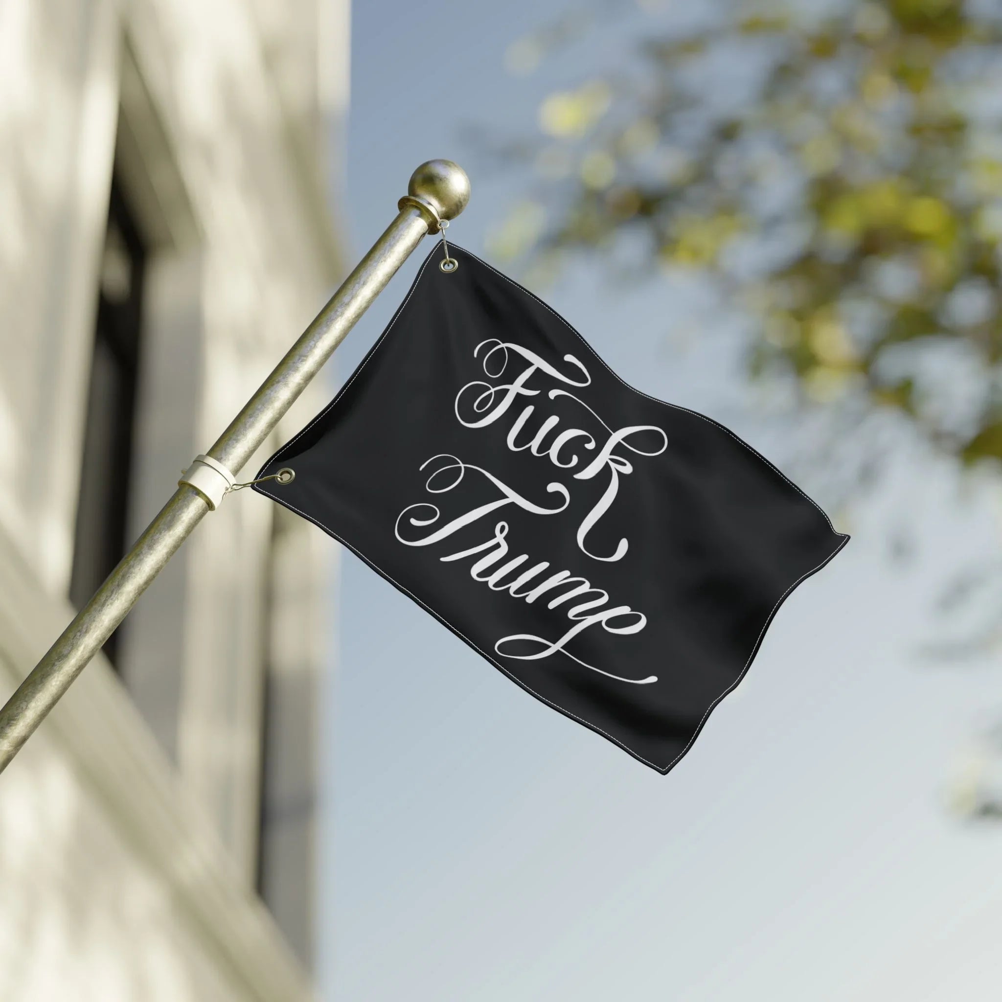 Fuck Trump Flag – Black - Resist DC
