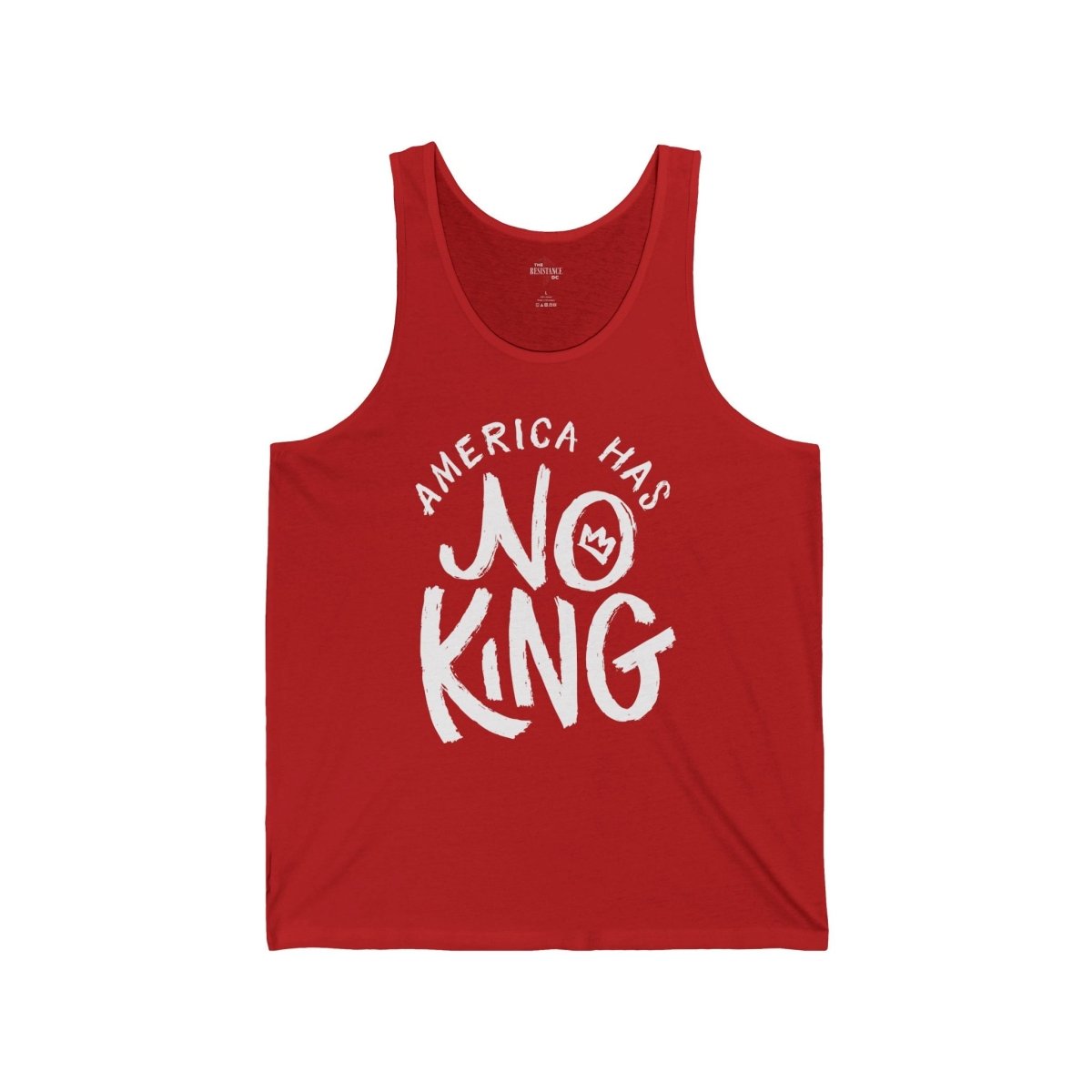 "America Has No King" Unisex Jersey Tank Top - The Resistance DC