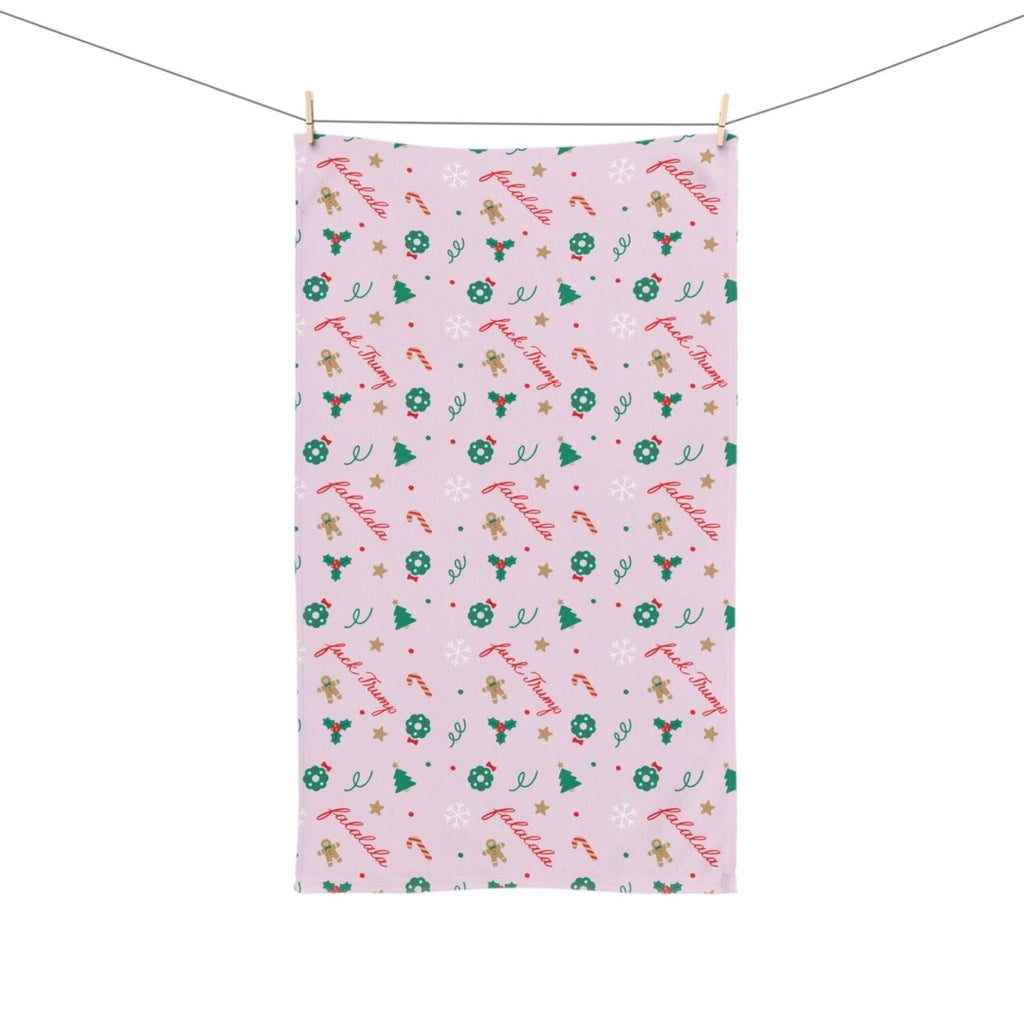 Falalala Fuck Trump Hand Towel - The Resistance DC