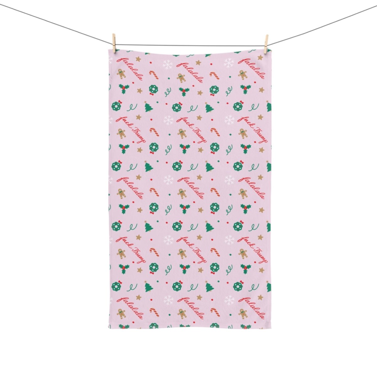 Falalala Fuck Trump Hand Towel - The Resistance DC