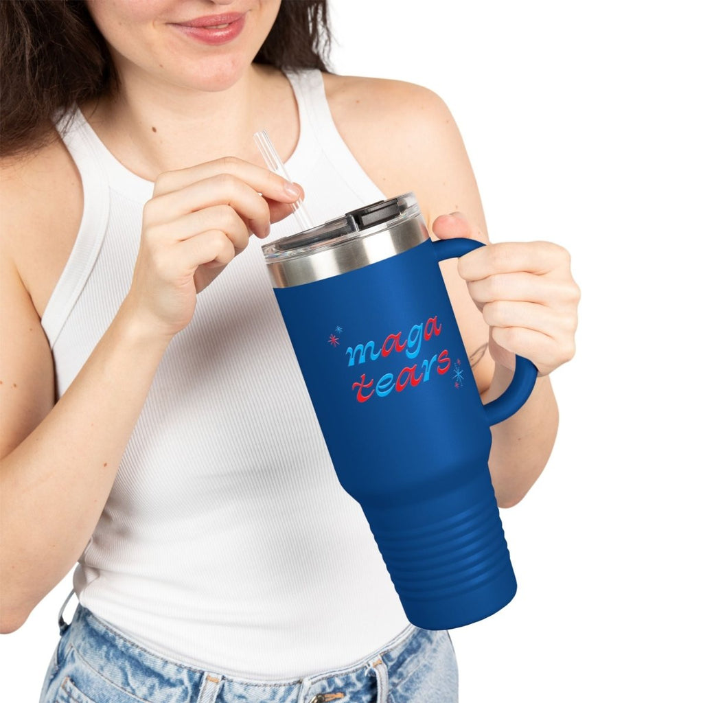 Maga Tears 40oz Travel Mug: Anti Trump Liberal Funny Political Tumbler - The Resistance DC