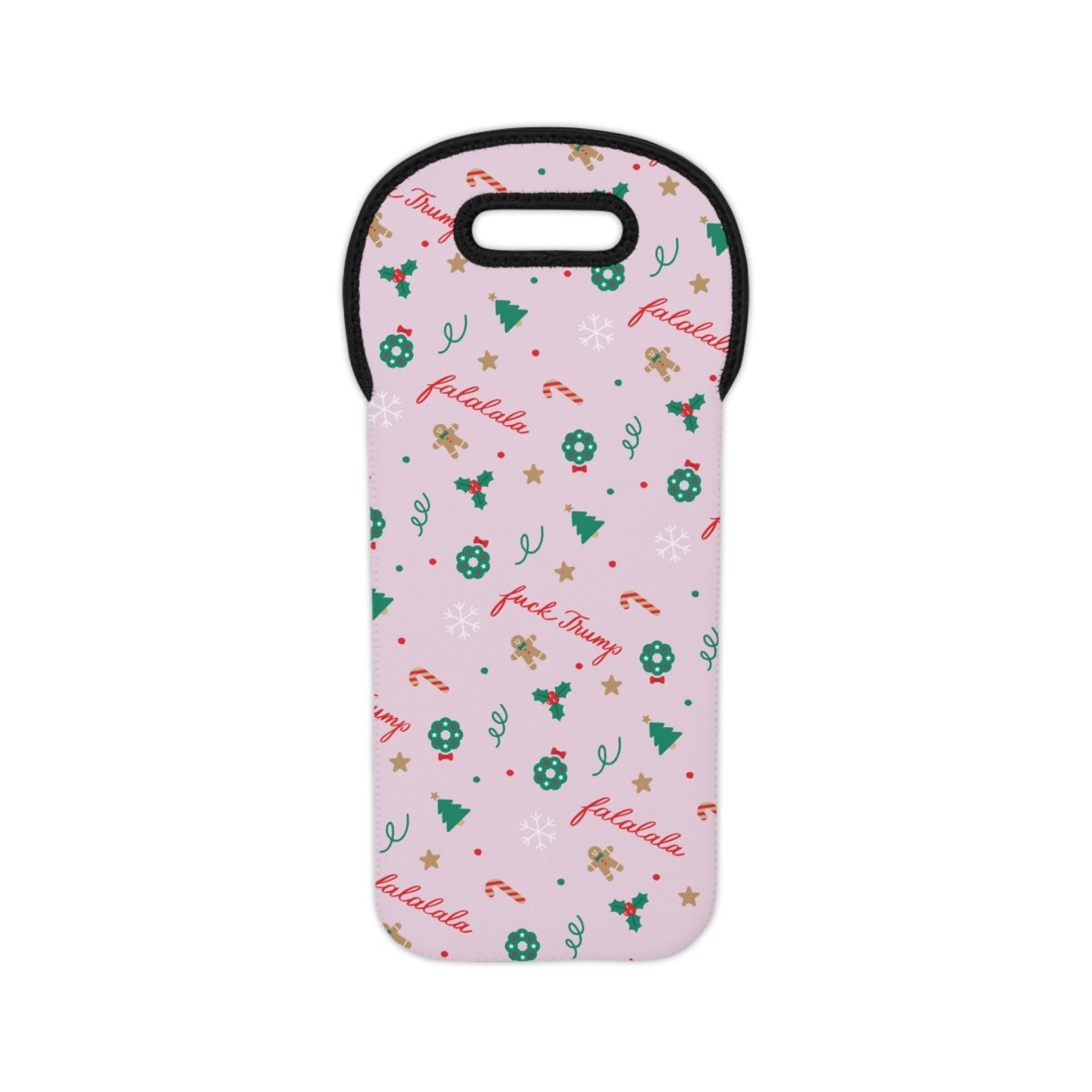 Fuck Trump Christmas Wine Tote Bag - The Resistance DC