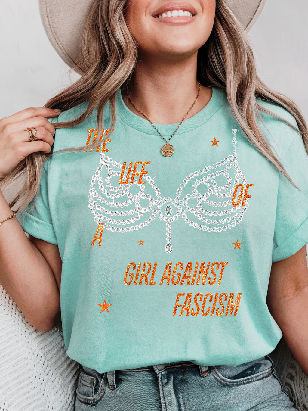 Life of a Girl Against Facism TShirt - Resist DC