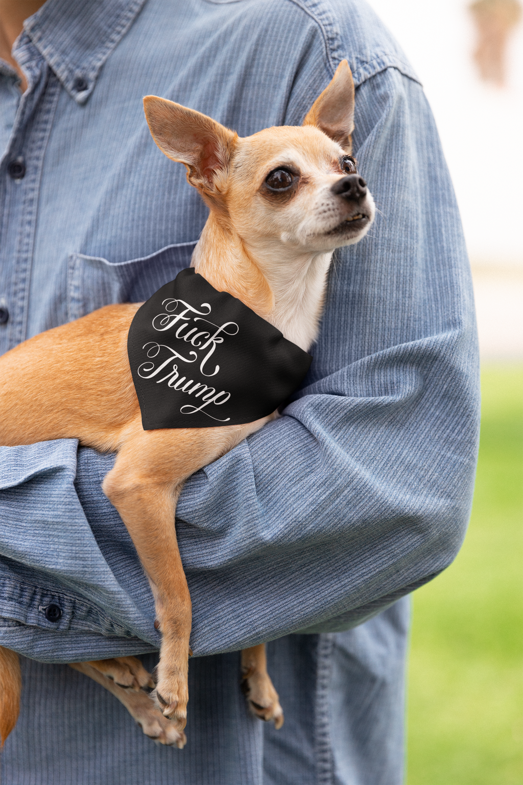 Fuck Trump Pet Bandana - Resist DC